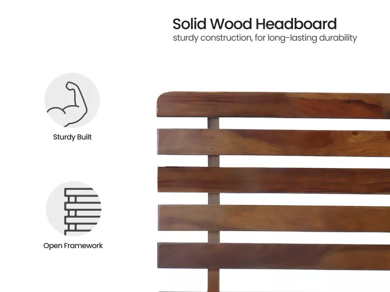 Alexa Solid Wood Single Bed ( 78 x 36 Inches)